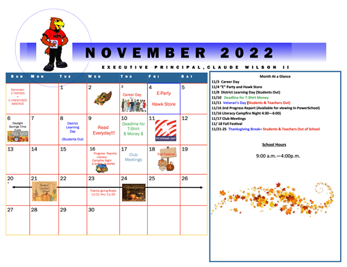 November Calendar 